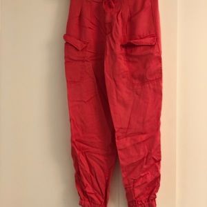 Pink kids cargo pants